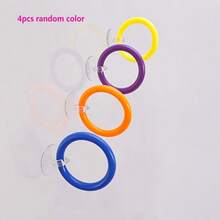 2/4pcs Colorful Betta Fish Training Rings Set, Interactive Suction Cup Training Rings For Betta Fish Tail Flaring And Gill Flaring Training, Suitable For Small Fish, Aquarium Decor. Colors Are Random. - A - View 10