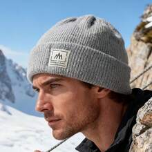 Men'S Winter Knit Beanie | Polyester Blend, Thickened With Ear Protection, Fashionable Cold-Weather Hat, Drawstring Closure, Packable. - Multicolor - View 2