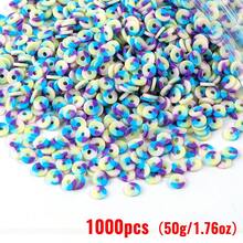1000/2000/3000pcs Soft Clay, Ideal For DIY Jewelry Crafts, Home Creativity Daily DIY To Enrich Life, Make Bracelets, Necklaces, Beading, Holiday & Valentine's Day Gifts