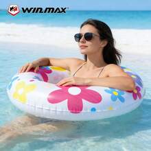 WIN.MAX 1 chiếc phao bơi người lớn, phao cứu sinh dày dặn dùng dưới cánh tay, phao bơi bơm hơi cỡ lớn, thiết bị nổi cho tiệc bể bơi dành cho người lớn, dụng cụ bể bơi. - Nhiều màu - Xem 10