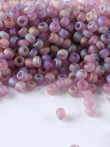 GO2CJBEADS DIY串珠工艺材料 10克手链珠 多色 2毫米圆形玻璃珠，用于珠宝制作