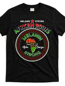 Camiseta strong african roo emblem camiseta - Negro - Ver 1