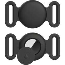 iDestry For Airtag Dog Collar Holder For Airtag Dog Tracker GPS Tracking Accessories Anti-Lost Silicone Case Double Ear Waterproof For Pet Cat Dog Collars Just A Protective Cover