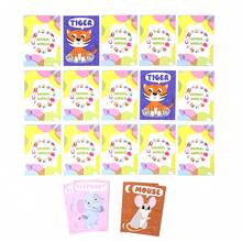72pcs Animal Word Flash Cards, Suitable For Children (36 Designs*2), Food Matching Memory Game Cards, English Vocabulary Learning Cards, Flip Cards, Memory Challenge, Suitable For 4-6 Years Old Kids - Multicolor - View 3