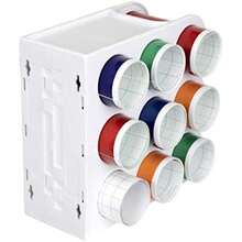 ArtBin 6864AS Estante de almacenamiento de vinilo, almacena 12 rollos de vinilo, color(Mini estante de almacenamiento de vinilo) - Multicolor - Ver 9