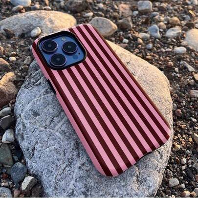 GIIPPA This Striped Phone Case Features A Vertical Striped Design, Compatible With IPhone 16, 15, 14, 13, 12, And 11 Pro Models. Made Of TPU Material, It Provides Shock Protection. It Is The Perfect Gift For Family, Friends, Kids, Birthdays, Spring Breaks, Or Your Boyfriend.