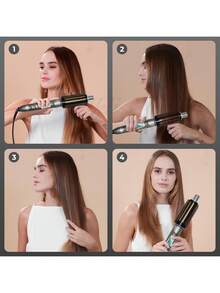 UKLISS 32mm Curling Hair Straightener Brush, Temperature Control, Suitable For Short Hair Styling, Curling And Straightening - View 8