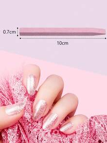 8支/4支/1支粉色指甲油棒，美甲护理工具，美甲辅助工具，指甲抛光工具，美甲沙龙 - 粉色 - 查看 6