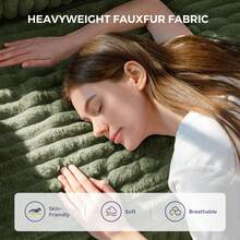 MAXYOYO Boneless Couch Sofa,Thick CorduroyBean Bag Chair Upholstered 3 Steater Sofa Couch With Deep Seating,Sofa In A Box Or Bedroom Office Apartment,No Assembly - 墨綠色 - 查看 3