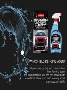 Homonth 玻璃除冰剂 - 汽车玻璃防冻、防雾、防尘清洁剂。快速溶解霜冻，保持清晰视野，有效防止玻璃结冰，适用于严寒环境，确保行车安全。 - 彩色 - 查看 7