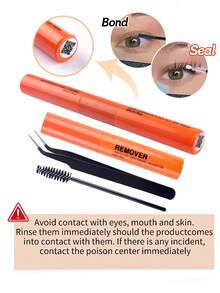 375Pcs Fairy Lash Clusters Kit 10-18mm Manga Eyelash Clusters C Curl - WideSpan DIY Eyelash Extensions Kit Wet-Look Spiky Anime Lashes Individual Fake Eyelashes Clusters Kit Ultra-Thin Invisible Lash Band,It Comes In Various Styles, Including Cartoon Eyelash Clusters, Anime Eyelash Clusters, Eyelash Graft Clusters, Natural-Style Eyelashes, Fairy-Style Eyelash Clusters, And Single Cartoon Eyelashes Suitable For Beginners. - Burnt Orange - View 4