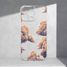 Funda para teléfono: Patrón de Nube Transparente de Corte Preciso, Cubierta Protectora Suave Anticaídas para iPhone 17/16/15/14/13/12/11/Plus/Pro Max Max Series, Diseño Elegante y Creativo, Protección Completa de Alta Calidad, Unisex - Color mezclado 1-1032 - Ver 2