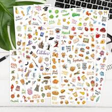 Holiday Seasonal Planning Stickers - Daily Planner Stickers - Various Stickers Suitable For Decoration, Planning, Scrapbooking, Aesthetic Journals, And Junk Journals - Hand-drawn Style - View 4