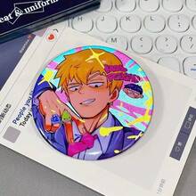 1件《灵能百分百》动漫高清周边商品，衍生粉丝自制徽章 - 彩色 - 查看 2