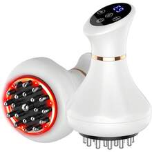 Lymphatic Drainage Massager, Anti-Cellulite Massager For Body Cellulite And Thigh & Belly Stretch Marks Reduction, Handheld Massage Tools For Lymphedema & Lipedema, Sciatica Nerve Pain Relief Devices - trắng - Xem 9