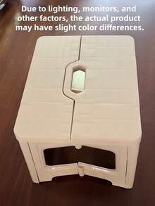 1pc Foldable Stool, Lightweight And Durable Plastic Material, Adjustable Height, Suitable For Home, Kitchen, Bathroom, Bedroom, Portable Outdoor Travel Fishing Chair, Non-Slip Multifunctional Small Bench, Easy To Store (Purchase Appropriate Size As Needed) - Multicolor - View 6