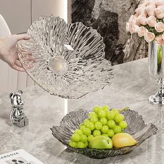 1 st fruktfat för kakor och snacks, multifunktionellt fruktfat lämplig för matbordsdekoration, hem och kök mattallrik