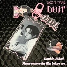 /Kpop/STAY/Skz 钥匙扣，DOIT 钥匙扣，粉色门形钥匙扣，双面亚克力钥匙扣，包包挂饰，水瓶挂饰，派对小礼物，圣诞礼物，生日礼物 - 彩色 - 查看 7