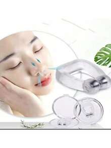 Dispositivo antirronquidos de piezas, Clip nasal, bloqueador de ventilación, anillo de silicona para dejar de roncar, ayuda para dormir de noche, protector de Apnea nocturna, 1 unidad - Multicolor - Ver 5
