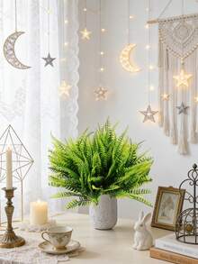 1/100株人造欧芹植物，仿真花，适用于家居、餐厅、客厅、户外花园装饰、插花、摄影道具、春季装饰、花瓶、花墙、花环、新娘捧花、婚礼装饰、DIY花环材料、生日派对装饰、家居装饰配件 - 綠色 - 查看 5