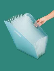 13 Pockets Accordion Folder A4 Expandable Multi-Layer File Organizer, Student Test Paper Document Storage - Multicolor - View 6