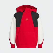 Adidas Children's Casual Loose Fit Sweatshirt Sweatshirt JN4369 - Red - View 1