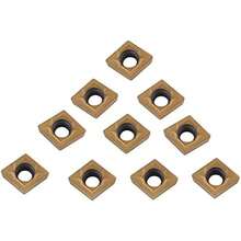 Insertos de puntas de carburo CNC Insertos de puntas de carburo CNC 10 Uds herramienta de torneado de torno de corte de cuchilla con caja CCMT060204- YBC251 ccmt0602 ccmt060204- ybc251