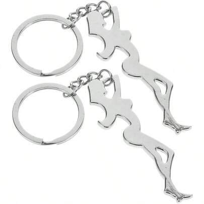Keychain, Heavy Duty Bottle Opener Keychain 2pcs Jar Can Lid Shark Keyring Wallet