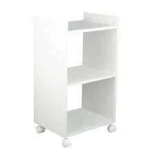 Armário Organizador Multiuso para Lavanderia Branco com Rodízio 40cm - Branco - Visão 1