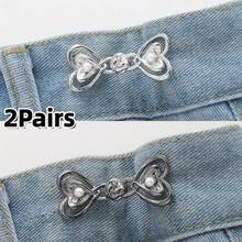 2/6件装女士裤腰束带 - 牛仔腰部束带夹和别针，收腰，可调节腰夹 - 彩色 - 查看 22