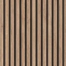 Adhesive Wallpaper With Ribbed Cedar Wood Pattern, Thin Strips - Multicolored 15 - View 7
