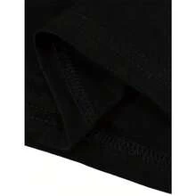 Camiseta Casual de Manga Corta para Hombre con Impresión en Resaltado en la Espalda"PLAN: TYDA SUDA OCHO MILLONARIO DE SIAM" - Negro con Letras Blancas, Camiseta de Verano de Cuello Redondo, Camiseta de Ajuste Regular Lavable a Máquina para Adultos, Ropa de Diario, Tela Cómoda - Negro - Ver 6