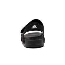 Adidas Hook And Loop Casual Sandals, Lightweight Soft Upper, Easy Slip-On Sports Beach Shoes - Black - View 3