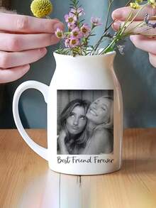 个性化奶奶花园生日花卉陶瓷花瓶，定制妈妈花园花瓶，母亲节礼物，奶奶礼物，妈妈礼物 - 彩色 - 查看 4