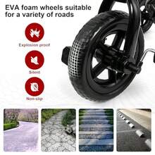 XPIY Triciclo para niños pequeños de 2 a 5 años bicicleta plegable 3 en 1 para niños y niñas triciclo de bicicleta para niños con pedal desmontable y asiento ajustable plateado brillante - como en la foto - Ver 5