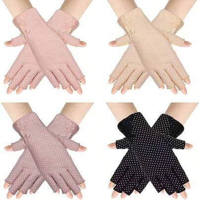 Guantes del sol, guantes de proteccin para mujeres Guantes de pantalla tctil Guantes de la pantalla del verano Guantes para conducir a la pesca de conduccin
