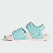 Adidas Kids Hook And Loop Sandals, Non-Slip Quick-Dry Casual Slippers, Slip-On Bathroom Beach Shoes - Baby Blue - View 1