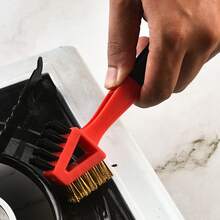 1pc Manual Steel Wire Cleaning Brush, Suitable For Stove, Oven, Grill, Degreasing, Household Cleaning Tools - Multicolor - View 4