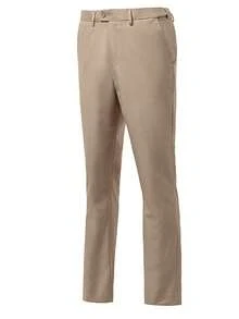 Ensemble de 2 pièces pour hommes Furuyal, comprenant un pantalon avec poches et une ceinture, de couleur unie, coupe droite, style décontracté et léger, convenant aux affaires, mariages, galas, fêtes et autres occasions, dégageant un air d'ancienne fortune - Champagne - Voir 6