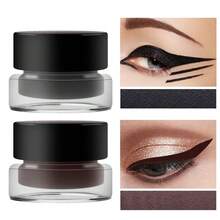 2支迷你眉笔眼线笔套装 | 防水、防晕染、质地顺滑、持久妆效 | 含2支刷子，新手友好 | 黑色和棕色，必备美妆入门套装 - 黑色+棕色 - 查看 3