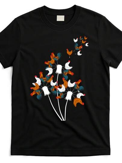 Camiseta eli en chicken dchk928 at color negro product image