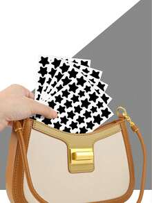 1200 miếng dán hình ngôi sao màu đen, cần thiết cho chụp ảnh và vẽ mặt, thích hợp cho các bữa tiệc, tụ họp và hoạt động giải trí, quà tặng, du lịch, đồ dùng giá rẻ, vật dụng cần thiết khi đi du lịch. - màu đen - Xem 5