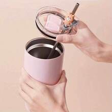 Miniso Chiikawa Usagi Straw Thermal Cup 550mL 304 Stainless Steel Office/Car/Picnic Multi-Use(1PC) - Yellow - View 3