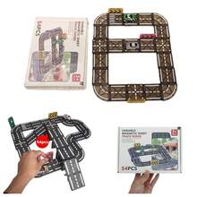 2025 New Year Gift & Christmas Gift "Magnetic Tile Track Car Set" Children's Educational STEM Toy, Strong Magnetic Construction Tiles 5.5cm/2.16in + Multifunctional Sliding Car, Early Learning Toy For Boys & Girls, Parent-Child Interactive Creative Building Blocks, Suitable For 3+ Years, 6+ Years, Kids Toy, Car Toy, Parking Lot Toy, Magnetic Building Tiles Toy - Multicolor - View 15