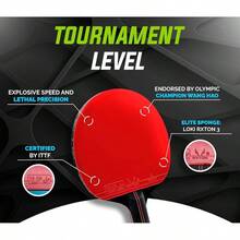 Professional Pong Paddle U2013 A Table Tennis Racket To Take Your Skill To Next Level With Carbon Fiber Technology Design U2013 Premium Rubber Sponge Powerfull Speed Spin. - 最初的 - 查看 9