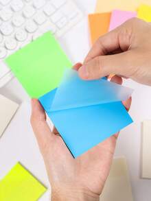 800 piezas/400 piezas/200 piezas/50 piezas Notas adhesivas transparentes reutilizables y de colores, bloc de notas impermeable de PET para tomar notas y visibilidad clara del contenido, recursos para el aula, resaltadores, artículos de papelería, esenciales para volver a la escuela - Pegatina impermeable para mascotas - Ver 4