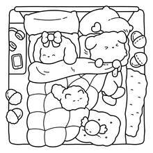 40 Pages 205gsm Sweet Moments Cute & Warm Coloring Book: Warm Self-Care Scenes Design (Rabbit Foot Soak, Puppy Pearl Milk Tea Date, And Cozy Resting Room Background) - Relaxing Coloring Pages For Adults And Teens - Heartwarming Valentine's Day/New Year Gift (For Girls) - Sweet Days - View 4