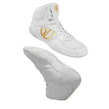 Men's Wrestling Shoes With Lightweight,Sdtdid Boxing Shoes Made Of Micro Suede For Gym,Powerlifting,Bodybuilding,Training Etc. - 白色 - 查看 1