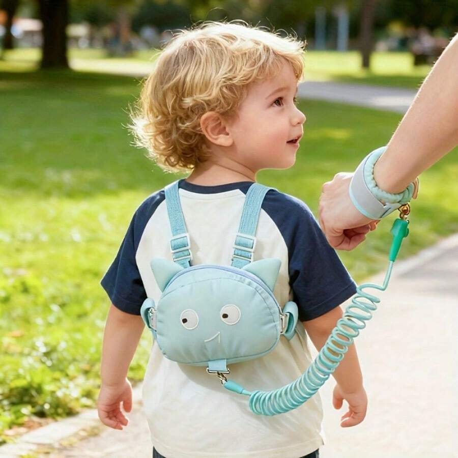 Kids Anti-Lost Backpack Leash, Cute Cartoon Anti-Lost Leash - Multicolor - View 1