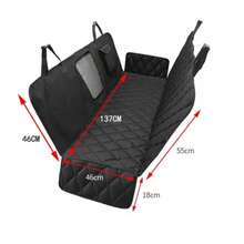 Coussin de siège auto imperméable pour animaux de compagnie, tapis pour chien 4 en 1 détachable avec fermeture éclair - Noir - Voir 4